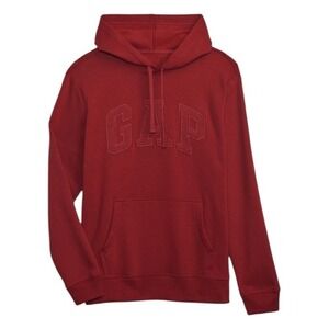 Gap Classic Vintage Soft Logo Hoodie Sweatshirt Sun Dried Tomato Red M
